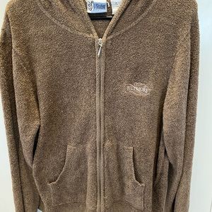 Biltmore estate Full zip hooded over sized Teddy jacket size M